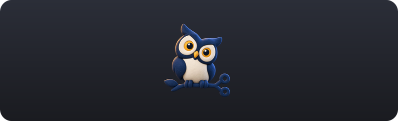 The modelwatch logo: a clay owl perched on a Git branch